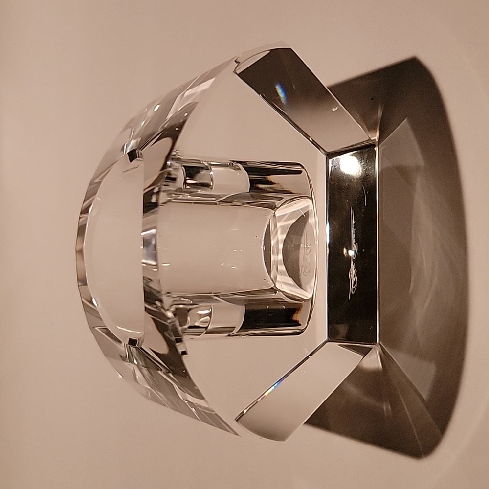 OLEG CASSINI CRYSTAL VOTIVE CANDLE HOLDER